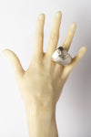 Parts of Four Monster Corner Ring Parts of Four Horn Ring Highly Handcrafted E1601-9-MA Monster Large Matte Sterling Silver